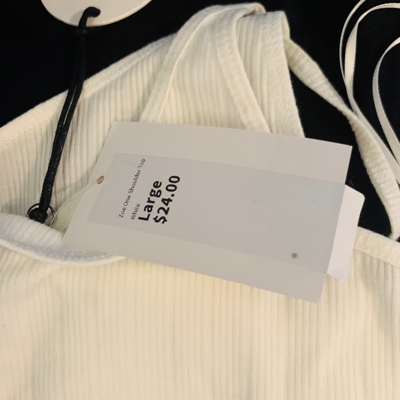NEW White Rip Crop Tank - Picture 3 of 3
